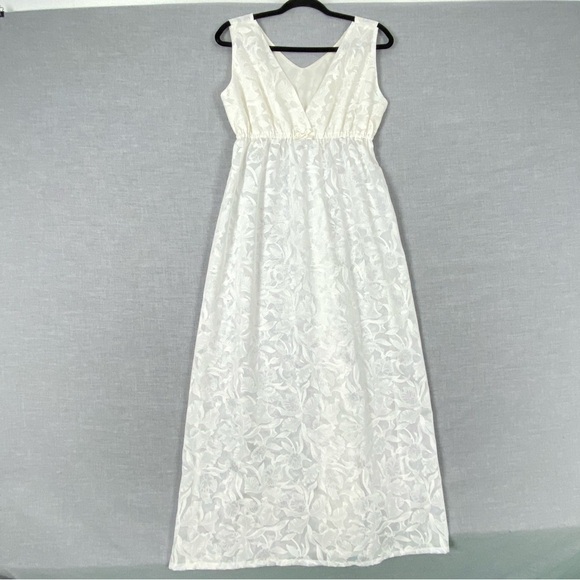 Vintage Bard's Nightgown & Robe Set Floral Sheer Floor Length - Picture 2 of 14